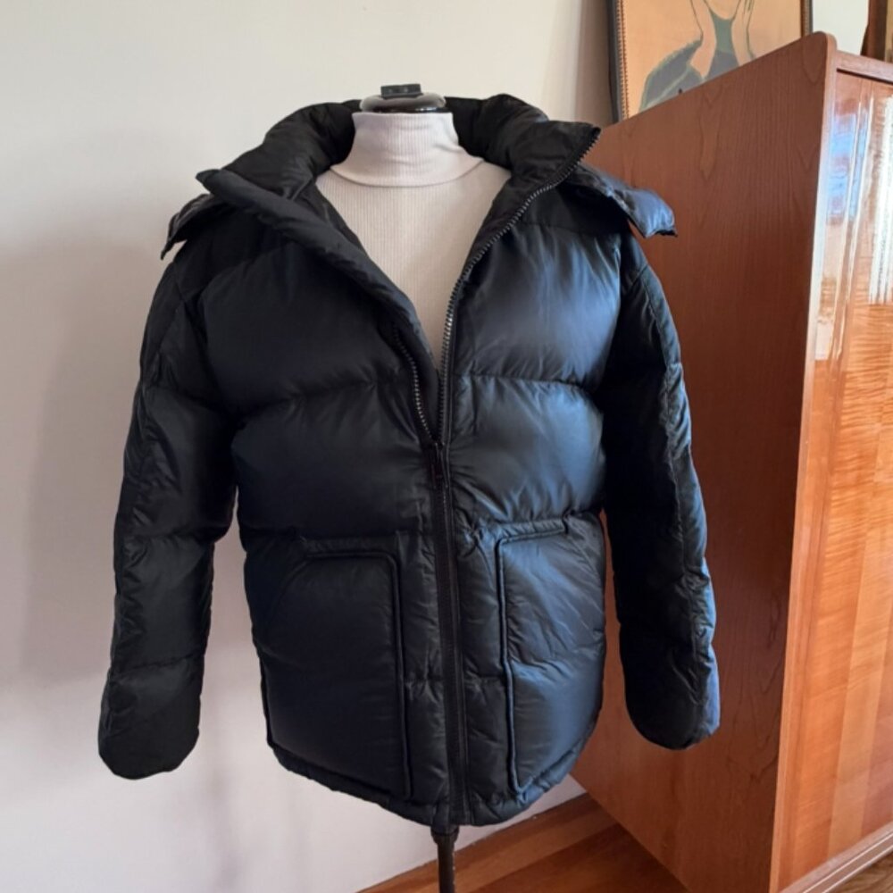 Ralph Lauren Denim & Supply Womens Black Down XL Puffer Jacket Hood warm rare - Picture 6 of 15